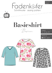 272 Papierschnittmuster Fadenkäfer Damen Basic Shirt