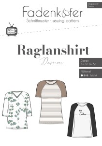 Papierschnittmuster Fadenkäfer Damen Raglanshirt