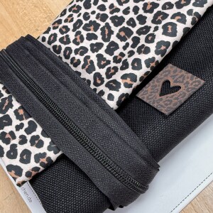 Nähpaket Selma Bauchtasche Crossbag Leo Schwarz