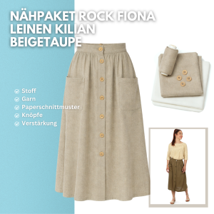 Nähpaket Rock Fiona Kilian Beigetaupe ohne Schnitt
