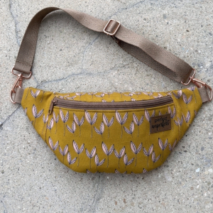 Nähpaket Selma Bauchtasche Crossbag Rose Senf