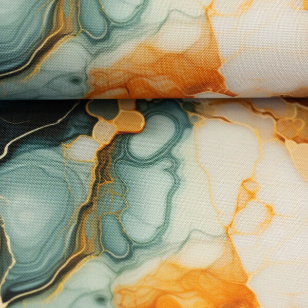 Oxfordgewebe Flowing Bloom Fluss Kupfer