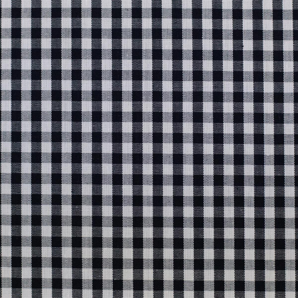 Baumwolle Vichy 3mm Karo Schwarz
