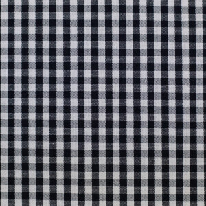 Baumwolle Vichy 3mm Karo Schwarz