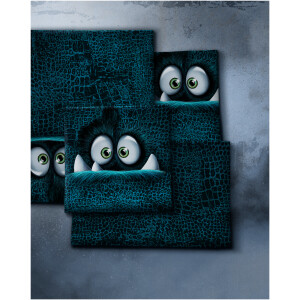 Panel French Terry Monsta Petrol by Thorsten Berger Swafing
