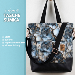 Nähpaket  Shopper Sumka Schwarz Oxford