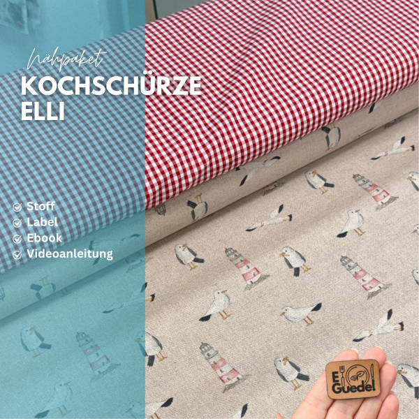 Nähpaket Kochschürze Elli Küstenkind