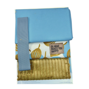 Nähpaket Suzie Wendetasche Eisblau Senf