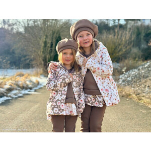 Waffeljersey Winterflowers Hell