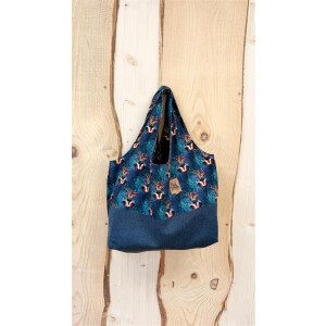 Unikat Wendetasche Suzie &ndash; Fancy Deer Petrol