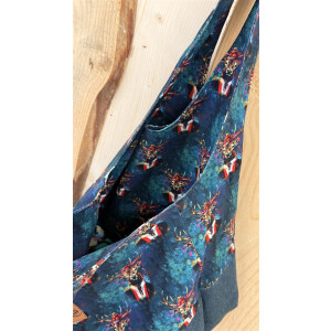 Unikat Wendetasche Suzie – Fancy Deer Petrol