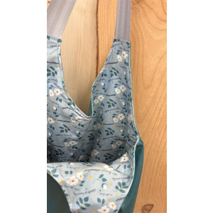 Unikat Wendetasche Suzie – Metallic Eisblau &...