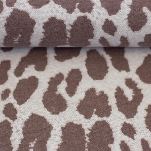 Jacquard Jersey Emily Leo Braun Creme