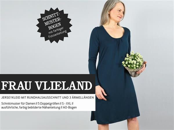 262 Papierschnittmuster Schnittreif Damen Kleid  Frau Vlieland