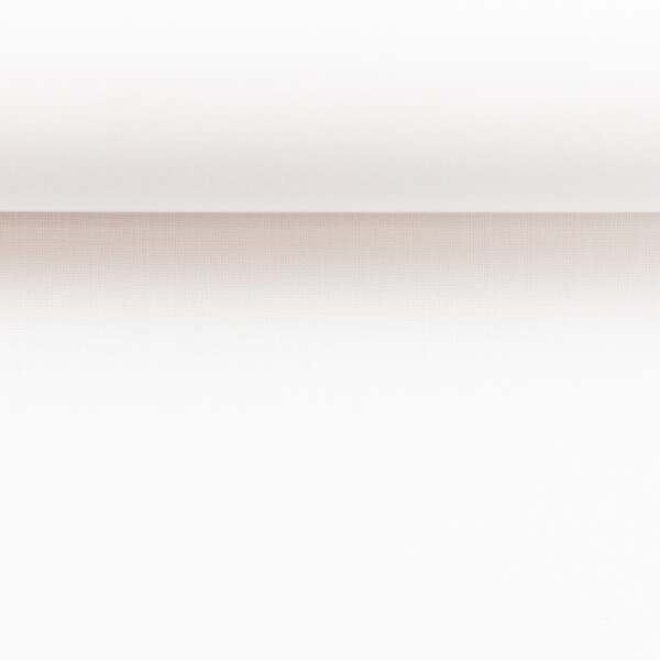 Baumwolle Webware Uni Heide Weiß