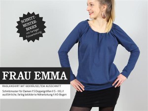 38 Papierschnittmuster Schnittreif Damen Shirt Frau Emma